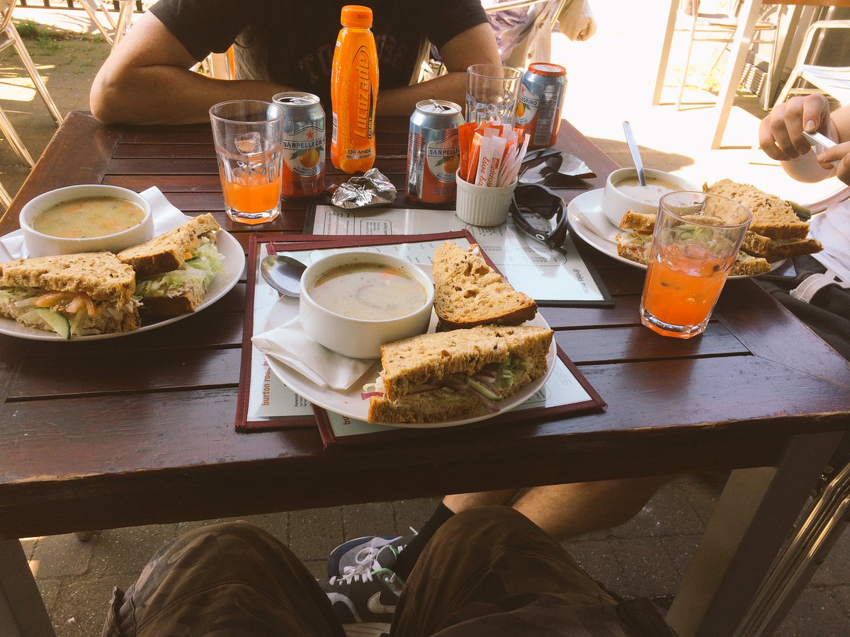 Soup and sandwich for in the sun <a href="/BurtonRdBakery/">Burton Road Bakery</a> bargain £5.50