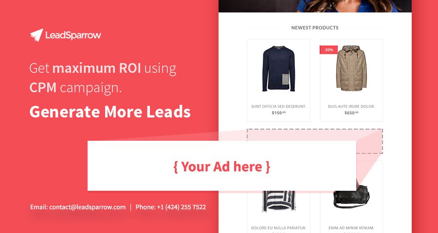 LeadSparrowESP's tweet photo. Contact to get maximum ROI using CPM campaign https://t.co/DXdj8Qnwcn
#CPM #ROI #EmailMarketing https://t.co/UvcI1KD6jn
