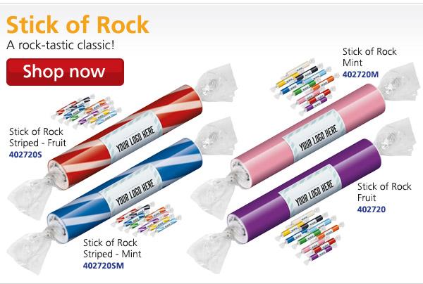 4imprintUK's tweet photo. Stick of Rock: Striped - Fruit, Striped - Mint, Stick of Rock Mint & Stick of Rock Fruit. #sweets #promosweets https://t.co/APOrxMyiYO https://t.co/NY2XqjCuPf