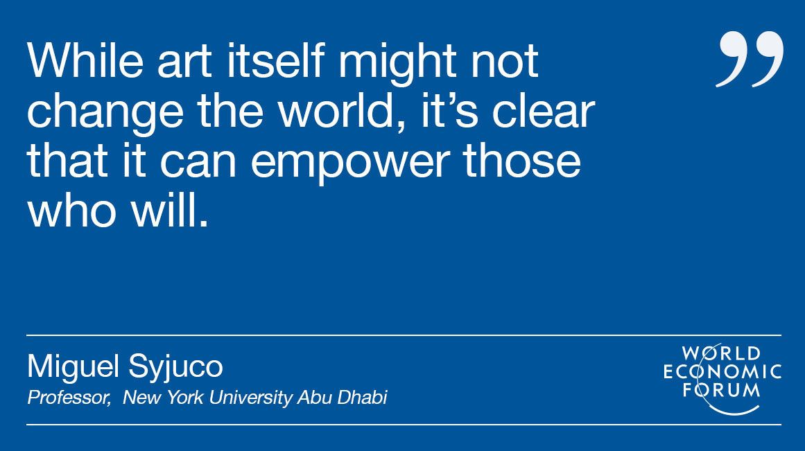 Art and literature are vital to democracy - here’s why wef.ch/2q2AsXl #asean17
