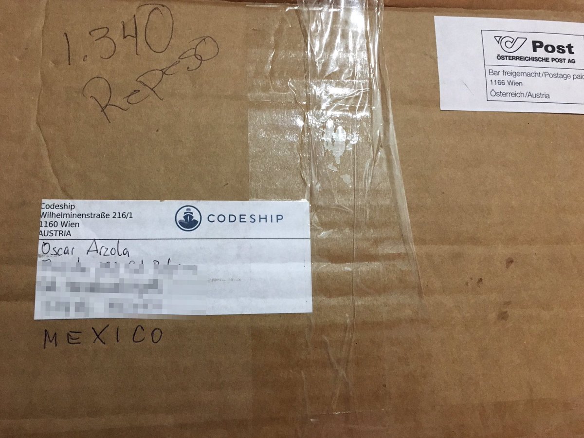 init_sh's tweet image. Wooow our #codeship swag has arrived, thanks 🙏🏻