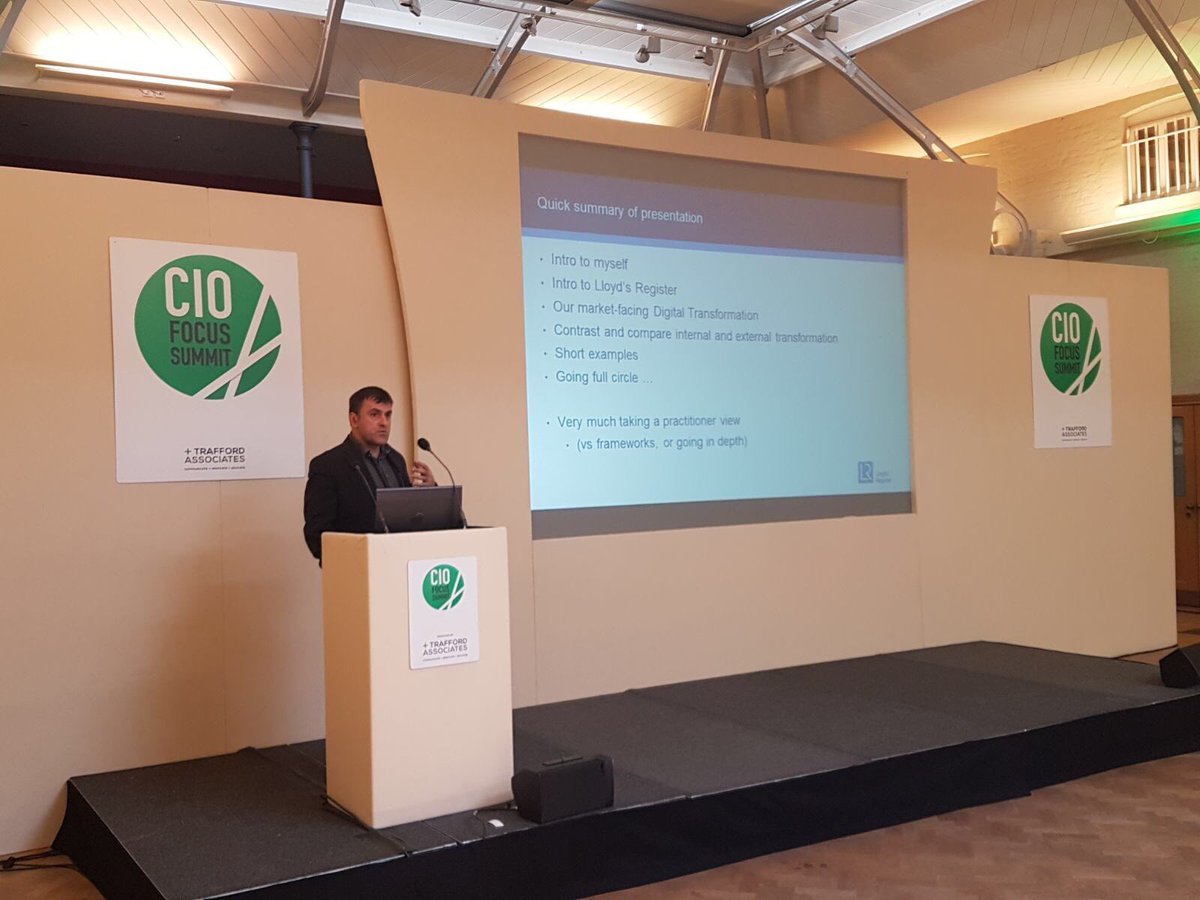 CIOFocusSummit's tweet image. LIVE NOW - Maurizio talking all things transformation #ciofs