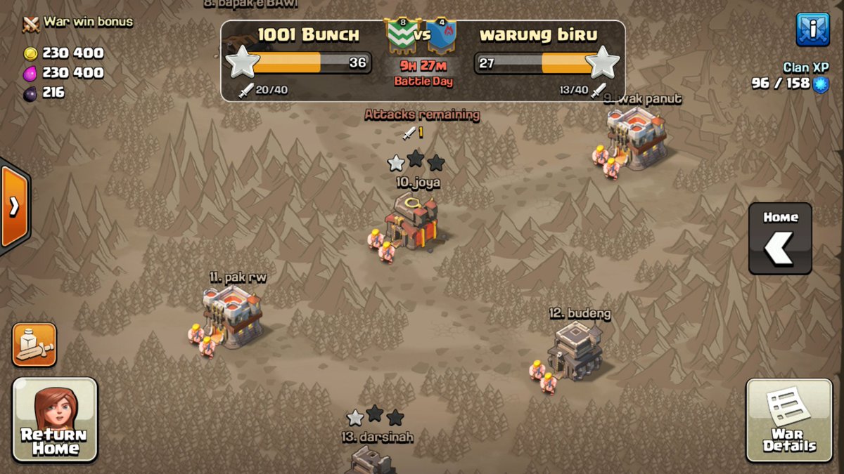 LordYorath's tweet photo. Oh look! 🙄🙄More bullshit! It's bad when a th7 (freshish) can 2* 97% a th9🖒🖒🖒. Stupid engineered bases. https://t.co/ueQj6pU5xk