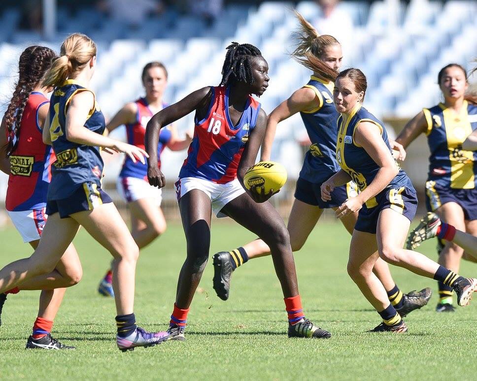 ButlerFalcons's tweet photo. Our in action for @WestPerthFC Last weekends clash against Claremont Youth Girls team. #veryproud https://t.co/HlMyblDBr1