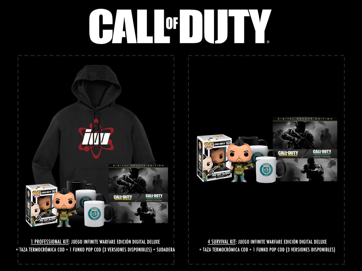 PlayStationES's tweet image. ¿Te gustaría ganar un pack #COD?😏 Solo tienes que seguirnos y hacer RT. Ganadores el 16/05 😉 Info👉 bit.ly/CODRT