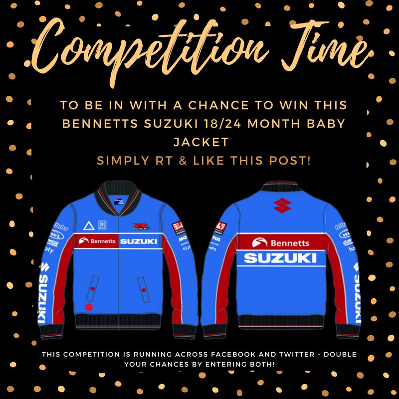 _HawkRacing's tweet photo. #WINNINGWEDNESDAY 
Fancy kitting your little-one out in team gear? Enter our competition to #WIN a Bennetts Suzuki Baby Jacket!
Good-luck! https://t.co/alpdE6P50P