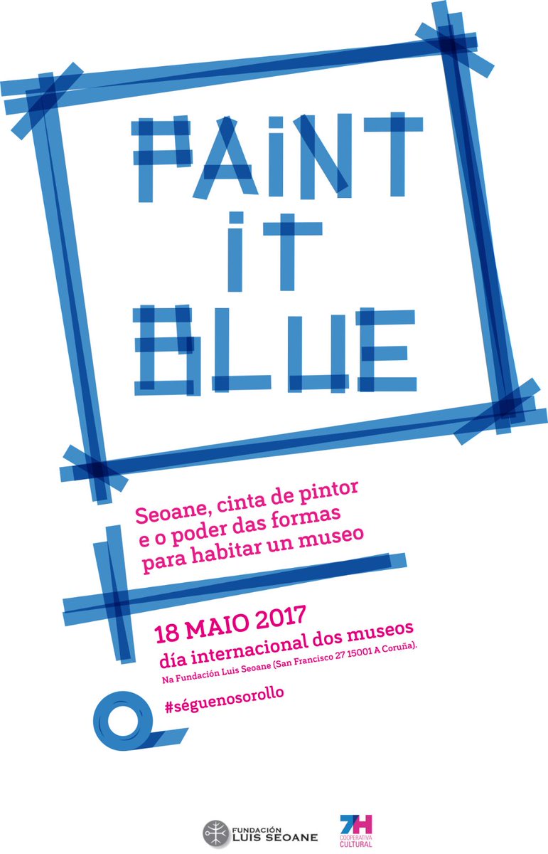O día 18 temos unha cita na #FundaciónLuisSeoane para crear en colectivo e habitar o museo: #séguenosorollo #paintitblue