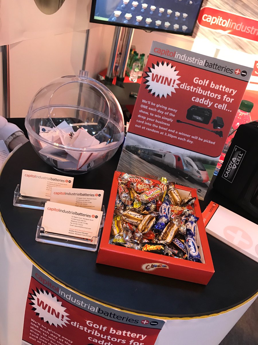 CapitolBat's tweet image. Will you be the winner? Come see us on stand E90 before 3.30pm to enter! #Railtex2017