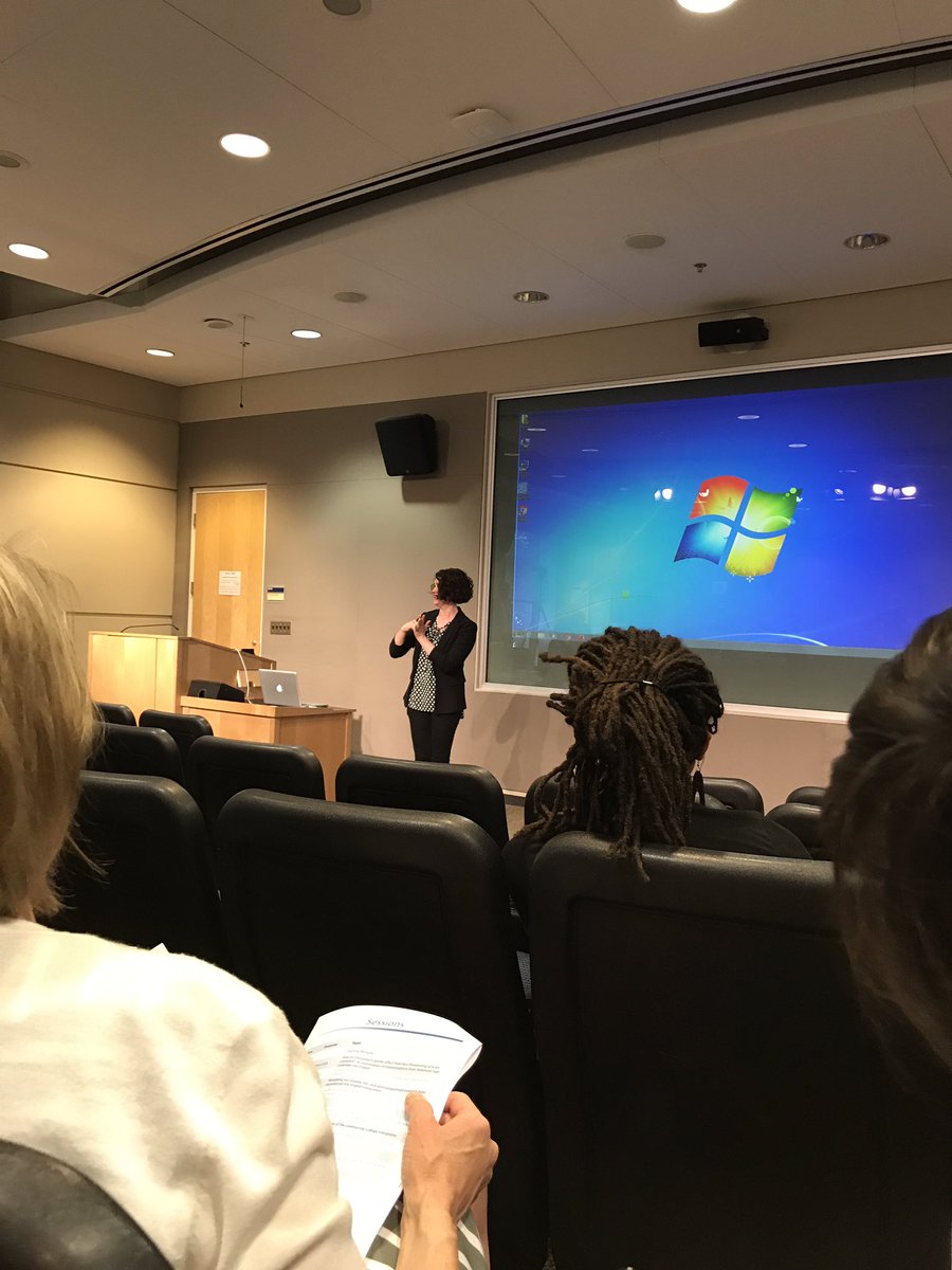 #Gallaudet Dr. Emily Shaw describing how messy research can be #DOIThappenings