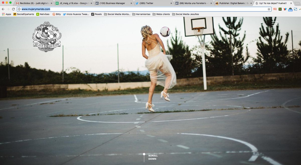 Contentos de haber hecho realidad la nueva #web de <a href="/mujerymarido/">Mujerymaridofoto</a>. Viendo el resultado a ver si alguien se anima 👰🏼  mujerymarido.com