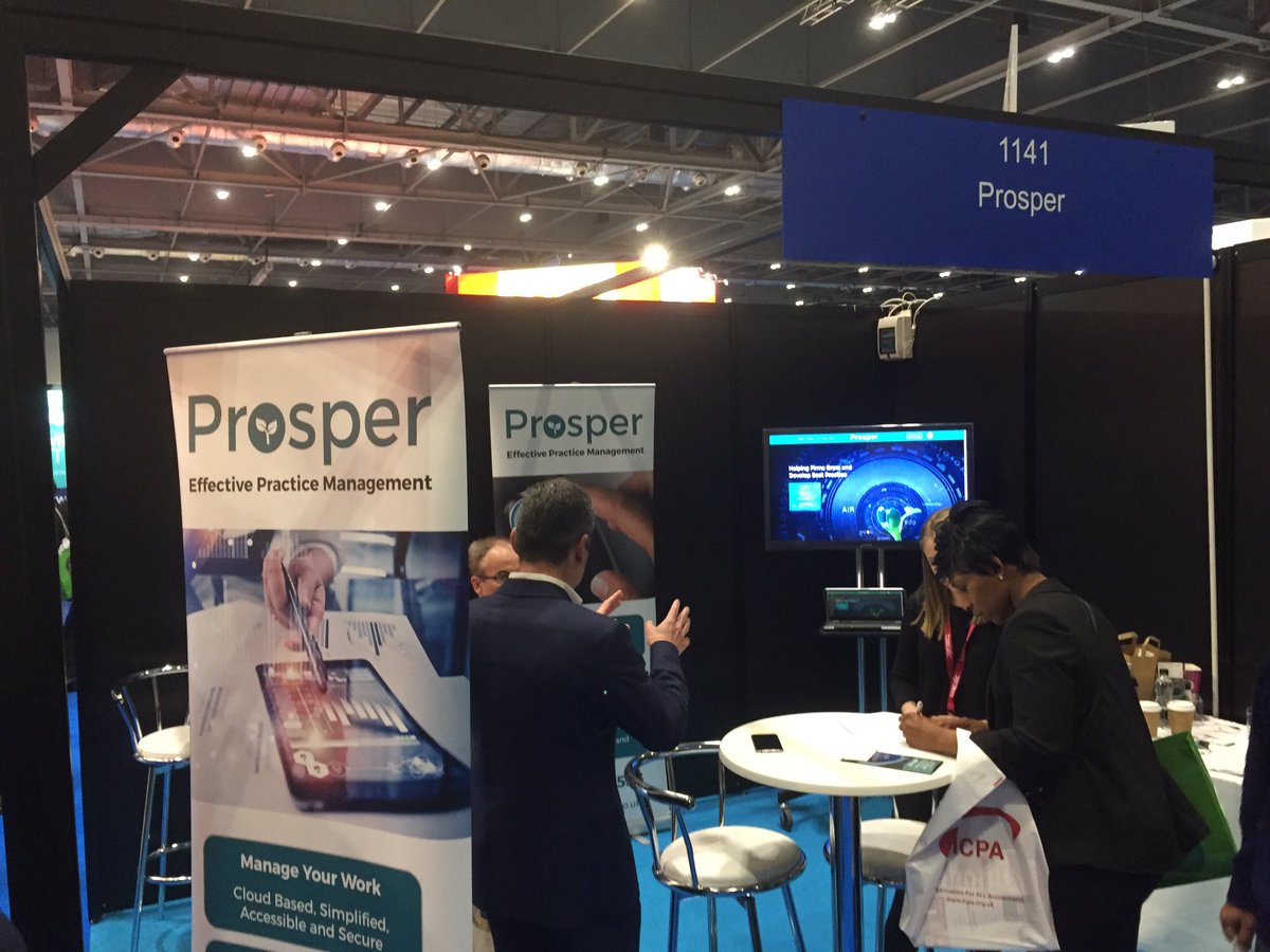 ProsperCloud's tweet photo. Having a great first day @Accountex @ExCeLLondon promoting Prosper's practice management solution! https://t.co/G95QGS3hAg #ACCOUNTEX #MTD https://t.co/g16t2mA575
