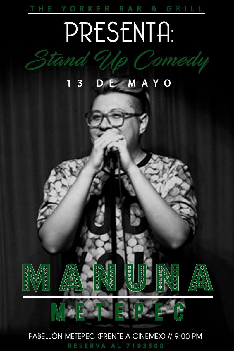 YorkerMetepec's tweet photo. @manunisima viene al mejor lugar. Ya tienen sus boletos? @NeurotikToluca @chinomiranda91 @Oritaescribo https://t.co/LIPxvGpBzE