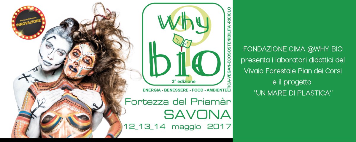 CIMAFoundation's tweet photo. @CIMAFoundation partecipa a #WhyBio: "UN MARE DI PLASTICA" e "Laboratori Didattici del #VivaioForestalePiandeiCorsi: https://t.co/UbWmBiD9Xy https://t.co/RgjuuNvvpF