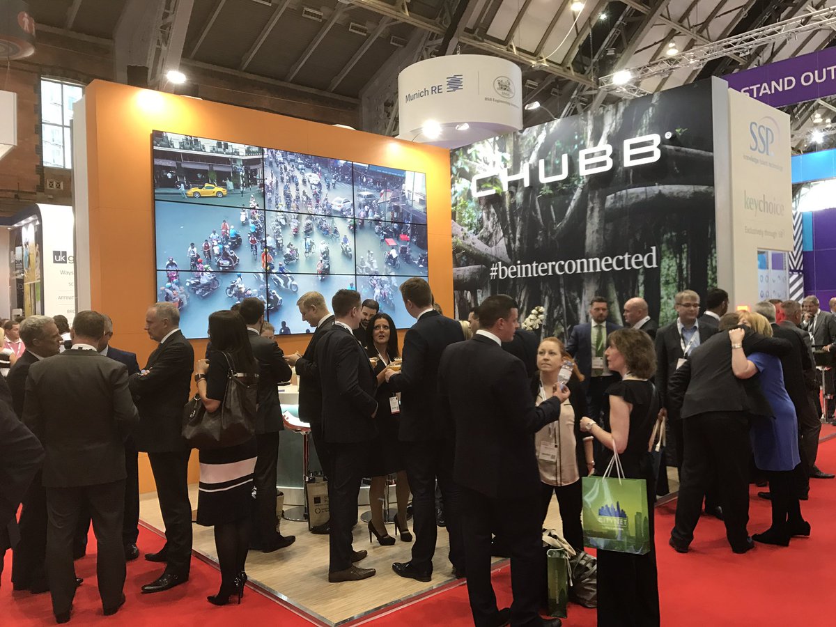 Full house at our #BIBA2017 stand - come and say hi to the team and enjoy a Chubb cocktail at Stand E38!