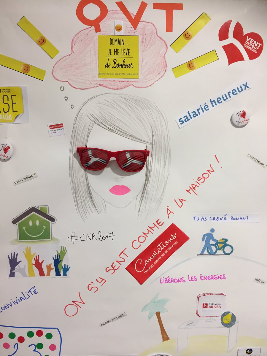 WeAreArkea's tweet photo. 🔴[DIRECT] 33 affiches #RSE à découvrir dans le hall du @cmarkea ! Bravo à toutes et à tous ! 😉 on aime ! #CNR2017 https://t.co/1XLItqnWlS