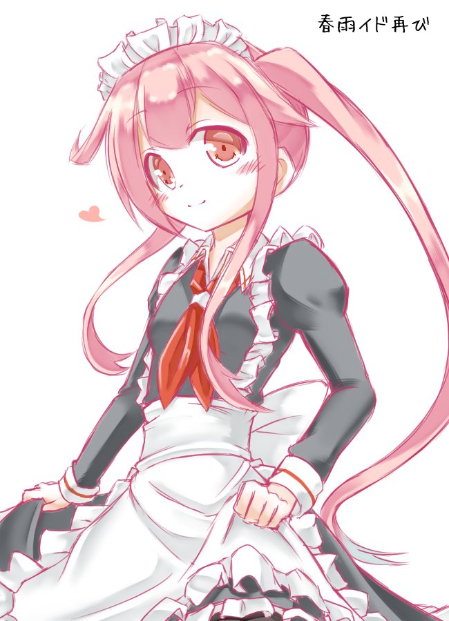 メイドの日らしいので過去に描いた春雨イド 
