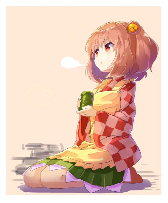 休憩小鈴(^ω^)
#深夜の真剣お絵描き60分一本勝負 