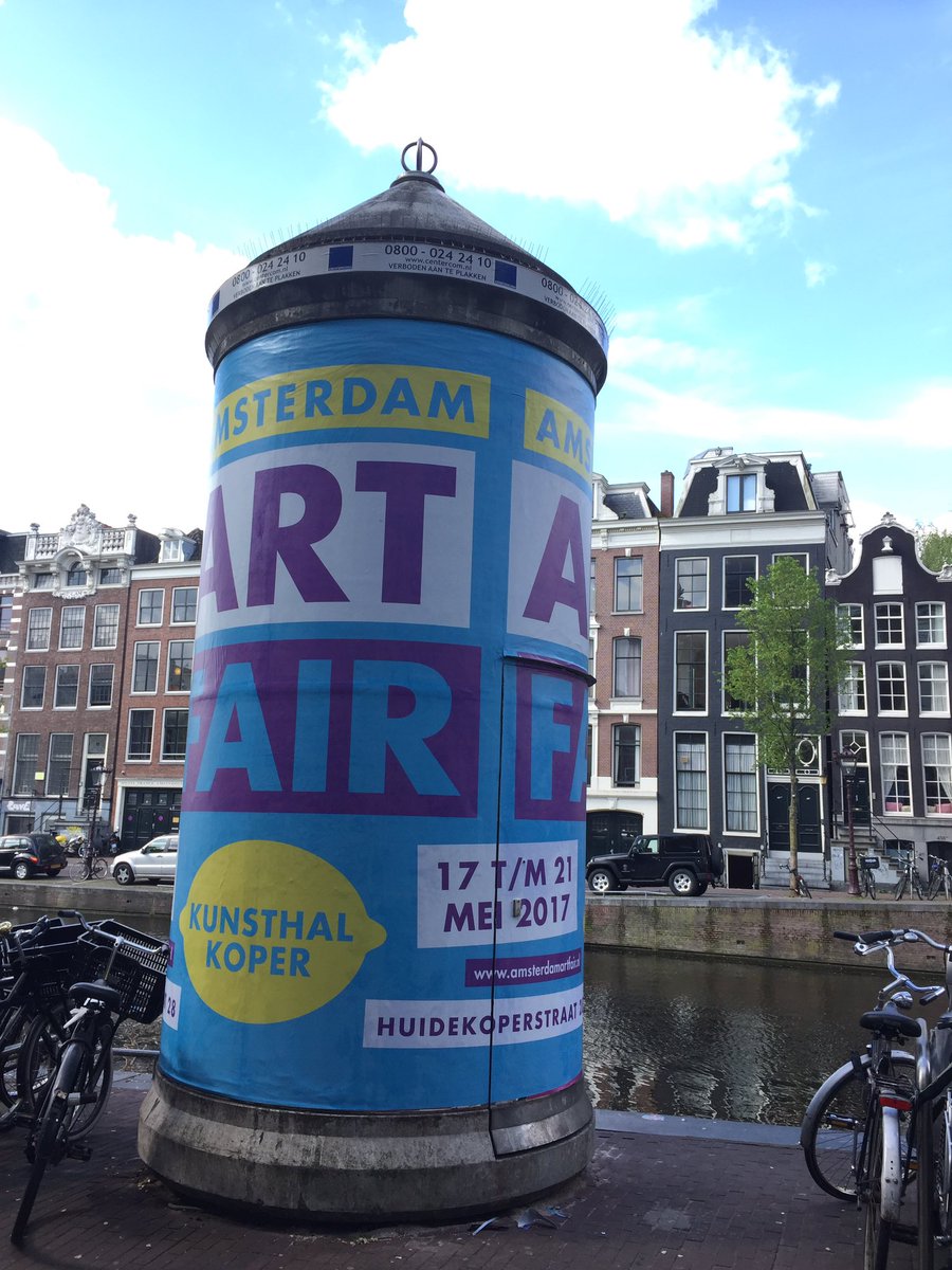 Nog 1 week te gaan! Langzaam maar zeker kleurt Amsterdam.... Art Fair!