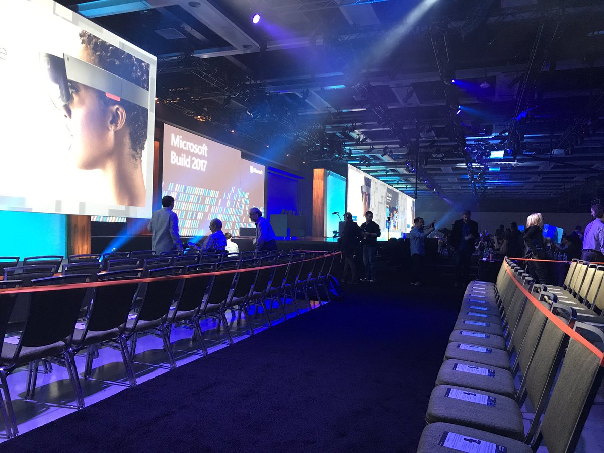 brianj1084's tweet photo. Got a great seat for #Build2017 😁 https://t.co/t2SrjuX7HP