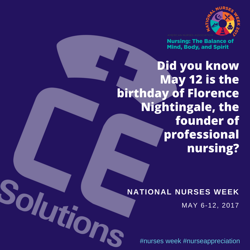 CESolutionsEd's tweet image. We appreciate and honor nurses, and our Deb Martin, RN, during National Nurses Week May 6-12 #nursesweek #nurses #nurseappreciation