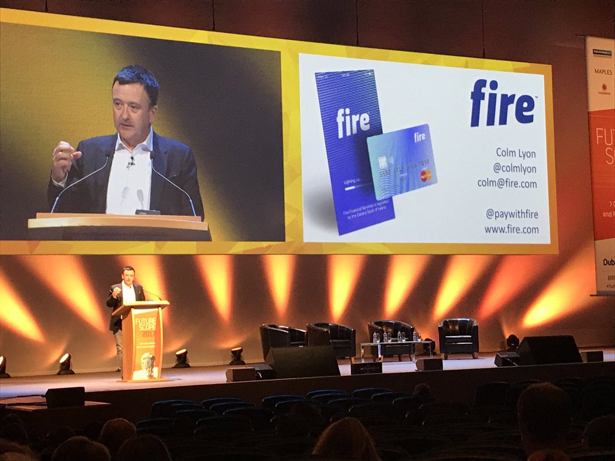 DCCEconDev's tweet photo. Interesting from @colmlyon "Little change from existing market participants" Open banking coming #ACP2 CEO of @PaywithFire #FutureScope https://t.co/gRX39QBLz1