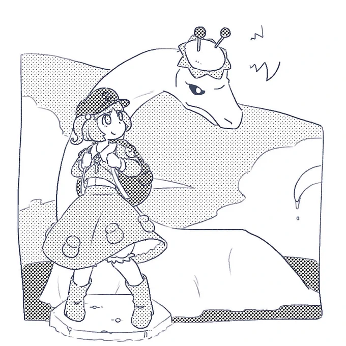 にとりとネッシー 