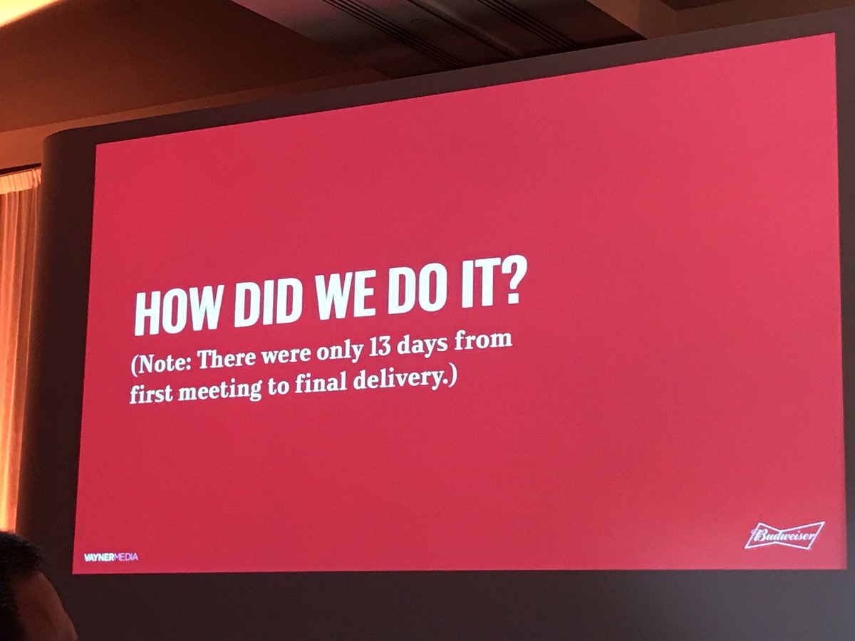 KvanDillen's tweet photo. When @Budweiser acts like a startup. #13days #MMAF2017 https://t.co/EsBvK8DCP9