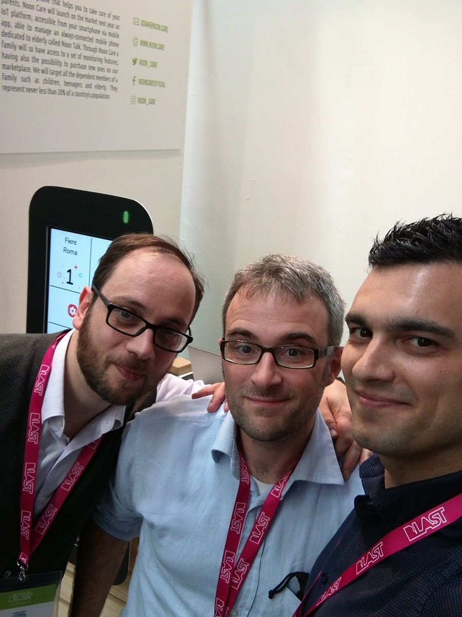 lucmar80's tweet image. @Blast_project @noon_care @byteween #NoonCare #ByteWeen ... Possibile use case? Parliamo ;)
@GCarnovale #BLAST2017