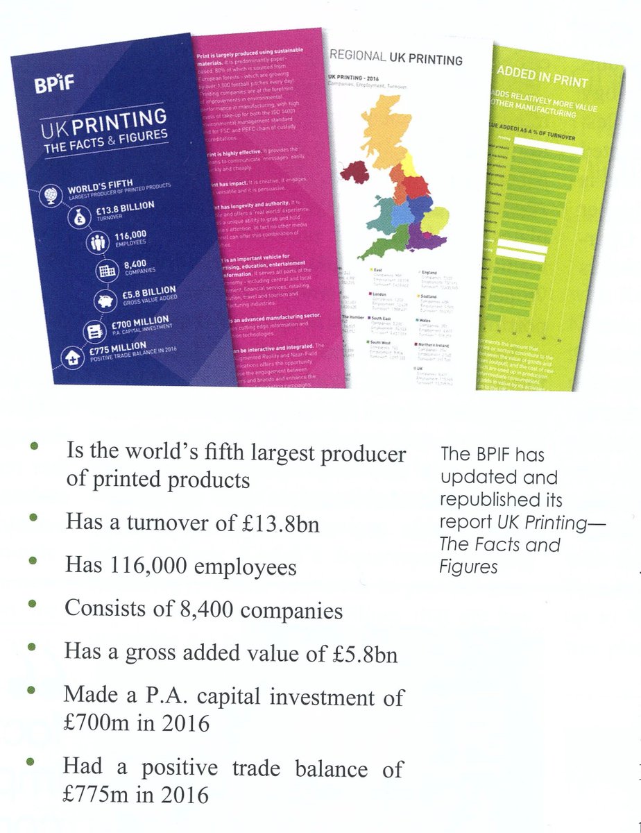 impression_IT's tweet photo. Looks like the British Printing Industry's not doing too bad.
Worlds fifth largest, £13.8bn turnover, positive trade balance of £775m https://t.co/ILYnIsKxGE