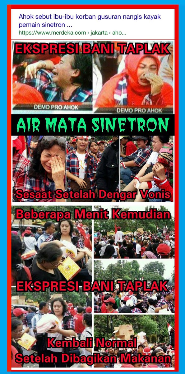 DemianTIRO's tweet photo. Alhamdulillah" apa yg dl mrk OLOK2AN skrg tlh Allah balikan kpd mereka 1/1.
Takbir..!
Allah sebaik2 PEMBALAS tipu daya(Qs 3:54)
#AhokNapi https://t.co/tfA5hbquQZ
