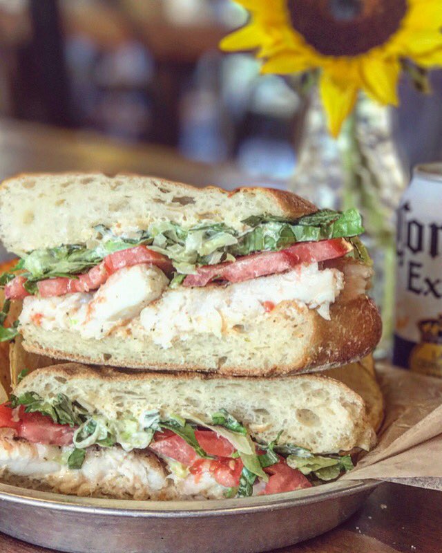 Want the best grouper sandwich ever? Visit #PaniniPetes of #Destin! #sandwichlife #30a #30aeats #grouperpanini #gulfseafood #Corona