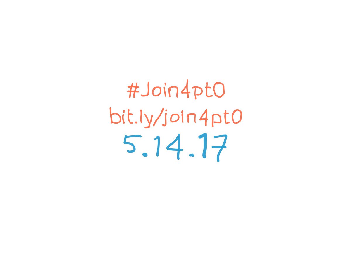 mcandler's tweet photo. #join4pt0 just do it. https://t.co/ukVhhLafe6