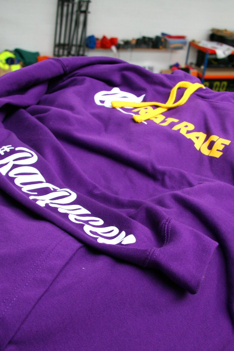 Frontrunnerltd's tweet photo. Hoodies all ready for this weekends @RatRaceHQ #DirtyWeekend at @burghleyhouse! Looking great for another superb #RRDW!! https://t.co/NA3DUMDiuw