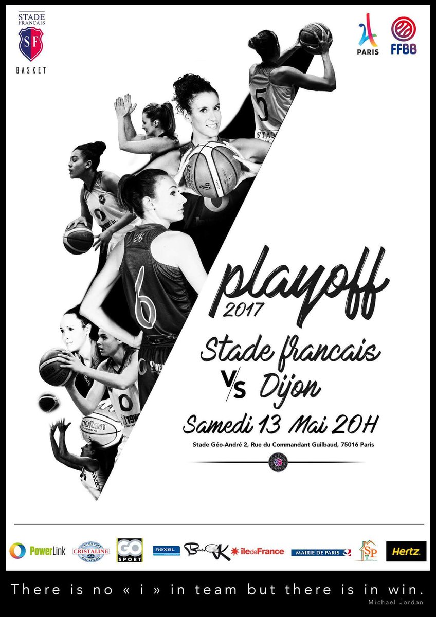 #Playoffs #NF2 <a href="/ffbasketball/">Fédération Française de BasketBall</a> 
Samedi 13, 20h au <a href="/StadeFrBasket/">StadeFrançais Basket</a>
