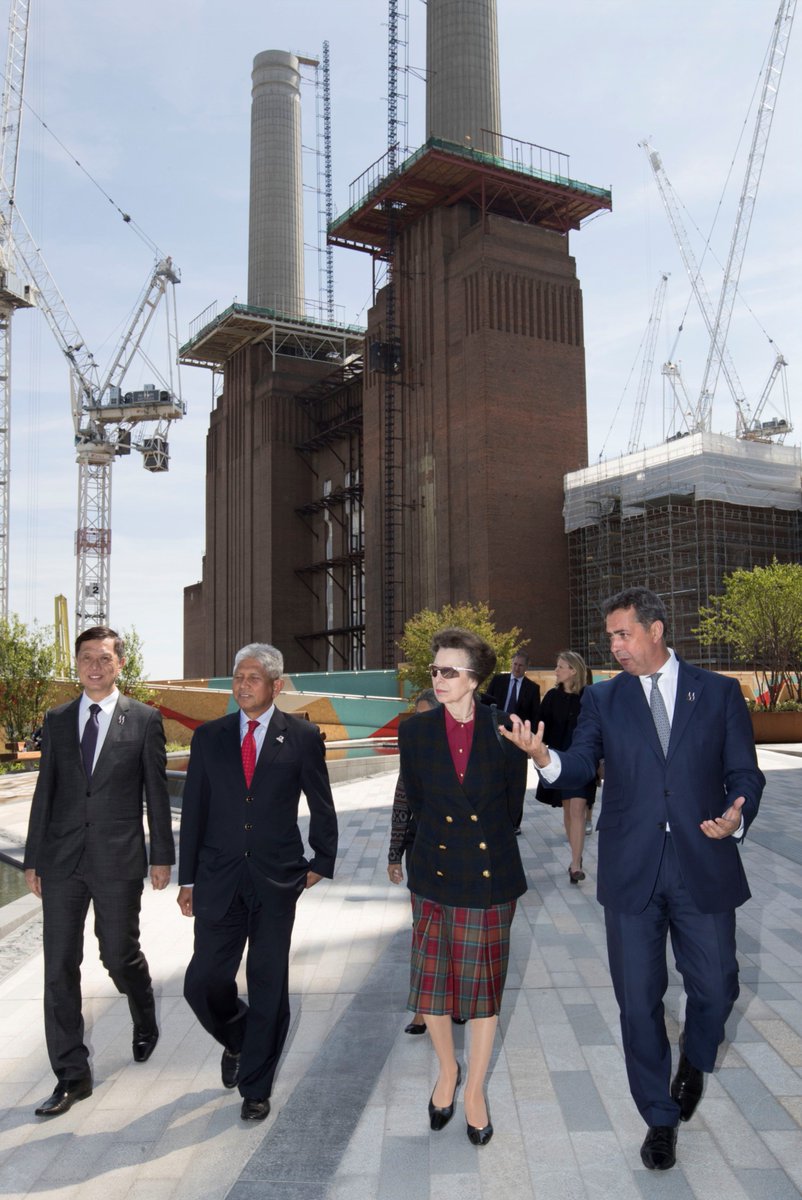 BatterseaPwrStn's tweet photo. Honored to have welcomed HRH The Princess Royal and @CSCLeaders at our new culture and events venue,The Village Hall https://t.co/RgN5TwrxzL https://t.co/laWStrIg9d