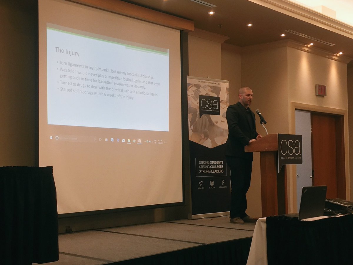 ajadams94's tweet photo. Thank you to fellow #ACPR grad, @pen_ink_page for being the keynote speaker at @CSA_ON's #CSAMay conference. https://t.co/fhjAVLvROk