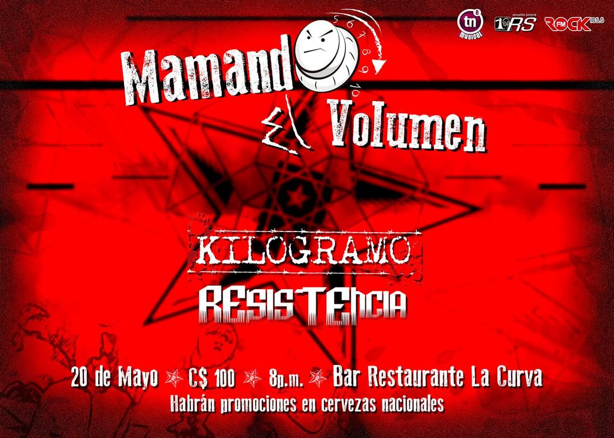 Si te gusta mamado aquí va a estar el desmadre <a href="/LaRockFM/">LaRockFM</a> <a href="/canaltn8/">TN8 Nicaragua</a> <a href="/TraficoNi/">🇺🇦🇳🇮Info del Tráfico🇳🇮🇺🇦</a> <a href="/revueltasonora/">Revuelta Sonora</a> #Nicaragua #metal