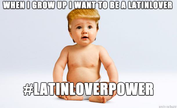 AEstamos's tweet photo. "Cuando crezca quiero ser un #LatinLover" #LatinLoverPower #ZapeoComoSalma #YellowTangaPower https://t.co/PK55VdjEEy