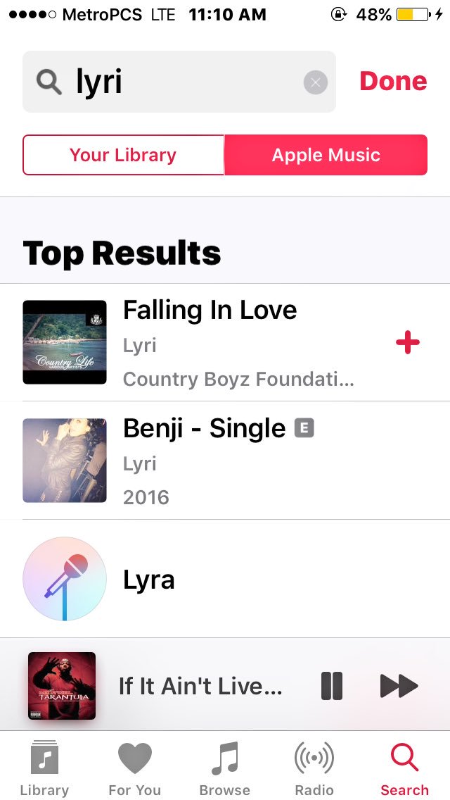 LyriMadeIt's tweet photo. We made it on Apple Music fam💯💯💯💯💯 https://t.co/PpAJ0EGjkd