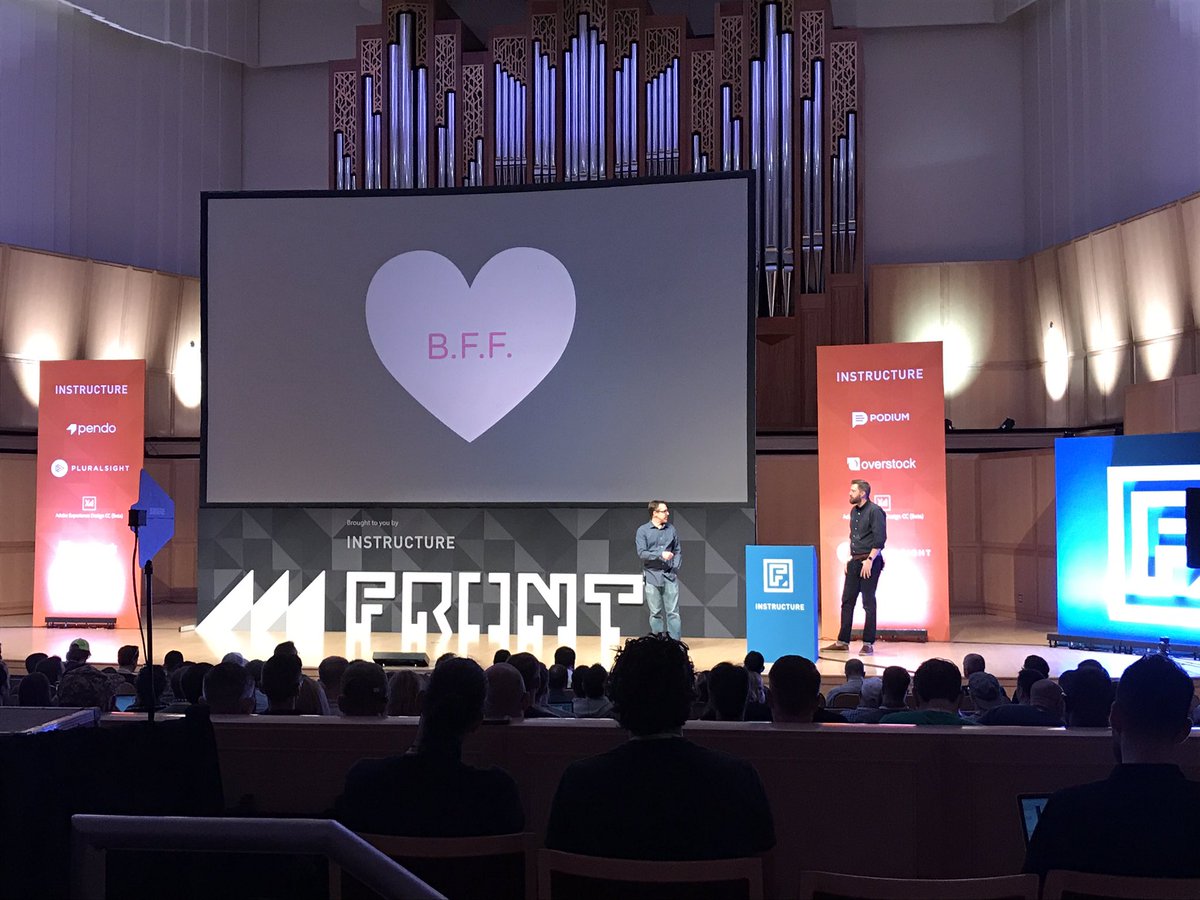 andhedesigns's tweet photo. Day 2 of #FrontSLC17 the great @amishrobot on stage talking about The magic that can come from UX + PM https://t.co/IJuvYu8fEH