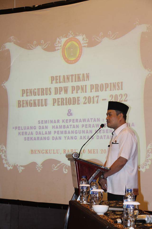 nellyalesa's tweet photo. Mwakili gubernur Bengkulu @ridwanmukti1963 kadinkesprov @antoniherwan mmbuka&amp; menghdiri pelntikan pngurus PPNI.disaksikn 300 perawat se prop https://t.co/5sliMkzHXG