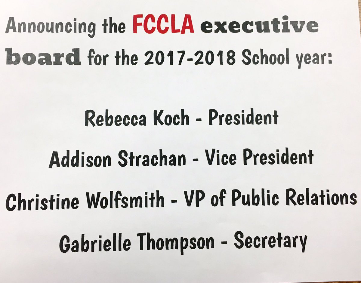 Congratulations to our new executive board - we are looking forward to all the great things you will lead our club to accomplish!!!
