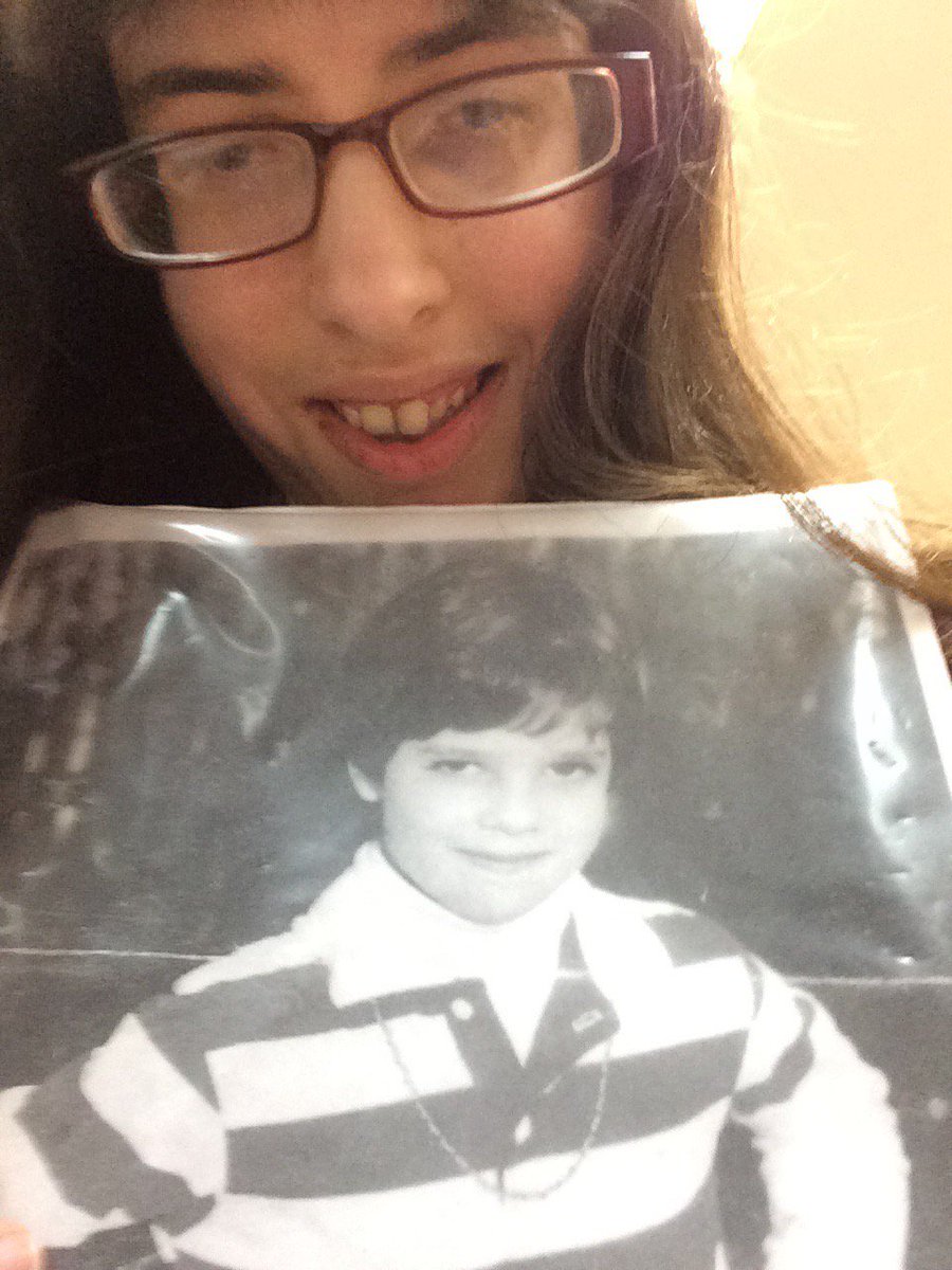 SonnyPropHouse's tweet photo. @CristinaOhq This is Rita and she has autism. She just adores your brother Lorenzo and carries his picture everywhere. 💙💕 https://t.co/MfwDJZBmCc