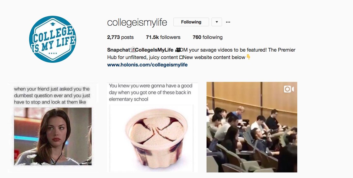 College Is My Life tweet media