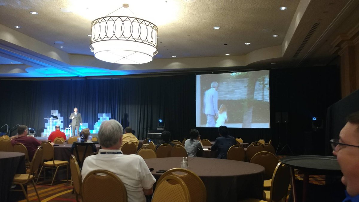 chavez_steve's tweet photo. Totally appreciated the humor to kick off Michael Anderson's keynote. #TheManWithTwoBrains #IMXSummit #Intermedix - https://t.co/kp5QLLVlFU https://t.co/bq1g5wKfLO