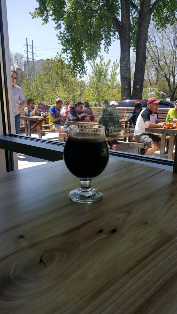 56brewing's tweet photo. #Batch56 Russian Imperial Stout! Have one on the patio today, with the beautiful weather!Open today and tomorrow 4-11pm #bikeMN #mncraftbeer https://t.co/phXdSMZJbo