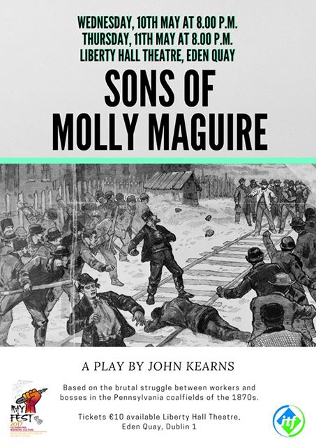 ToursDublin's tweet photo. Sons of Molly Maguire, tonight in Liberty Hall! https://t.co/kZp8t6ikEZ