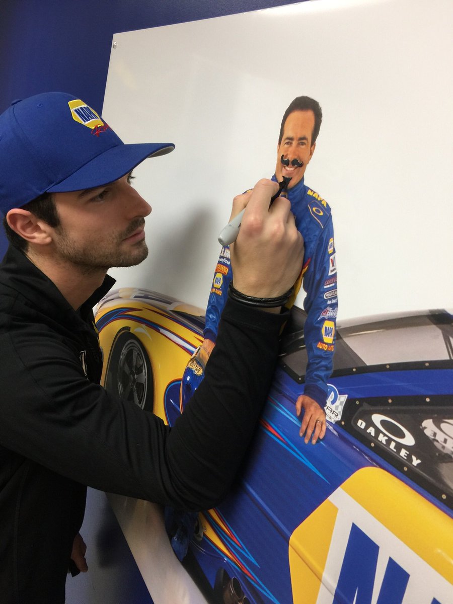 AlexanderRossi's tweet photo. Found a @RonCapps28 banner at Balkamp here in Indy. He was looking a bit young, so.... #urwelcome https://t.co/fDfc5SVgaA