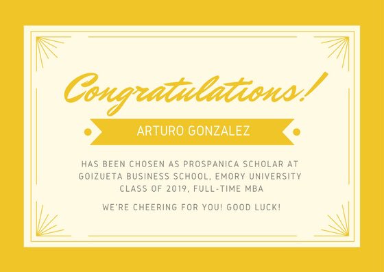 ProspanicaATL's tweet photo. Join me in congratulating @Arturo Gonzalez, our Prospanica Scholar for 2017! Best wishes from all of us! https://t.co/RLwt8zmmTJ