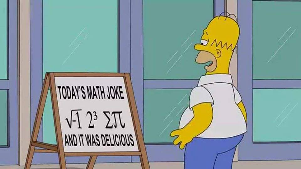 TrienensInst's tweet photo. Happy Friday to all the #science nerds! #FridayFeeling #PiJokes #Simpsons https://t.co/SlGppDu9JE